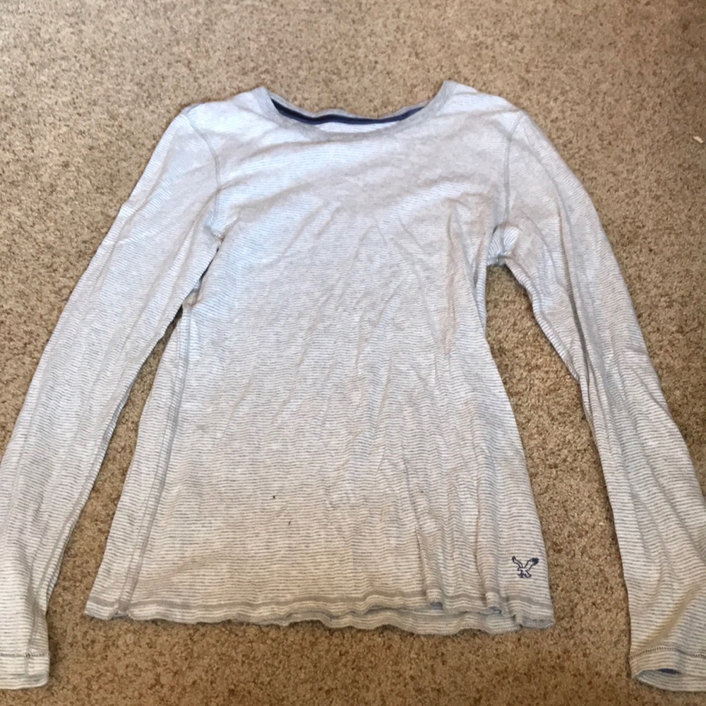 Long sleeve, striped shirt